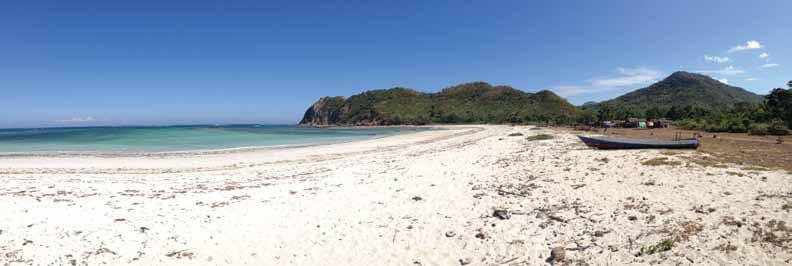 white sand beach sumbawa land for sale